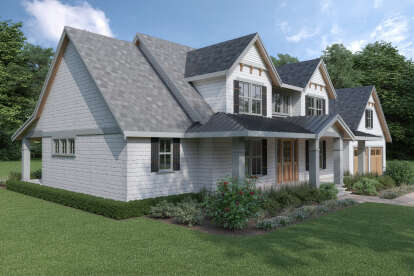 Modern Farmhouse House Plan #2464-00199 Elevation Photo