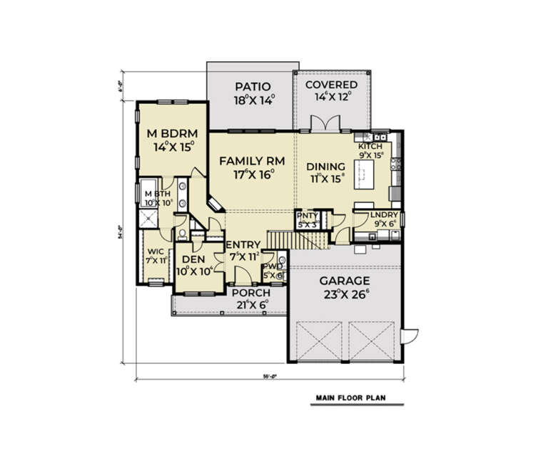 House Plan House Plan #34108 Drawing 1