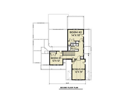 Second Floor for House Plan #2464-00200