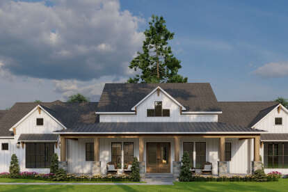 Modern Farmhouse House Plan #8318-00436 Elevation Photo