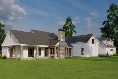Modern Farmhouse House Plan #8318-00436 Elevation Photo