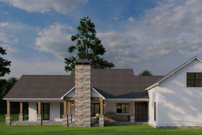 Modern Farmhouse House Plan #8318-00436 Elevation Photo
