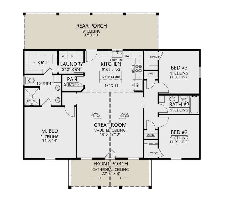 House Plan House Plan #34111 Drawing 1