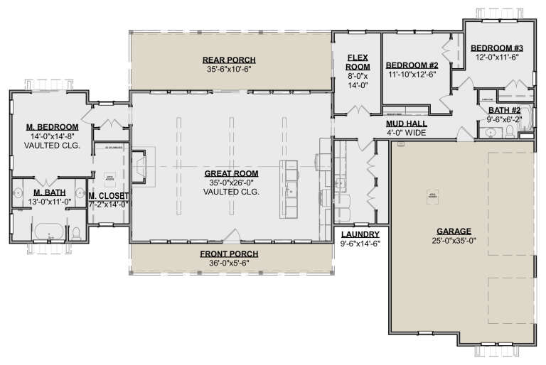 House Plan House Plan #34113 Drawing 1