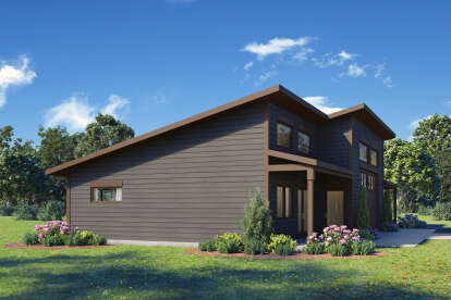 Modern House Plan #1462-00177 Elevation Photo