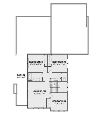 Second Floor for House Plan #1462-00178