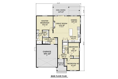 Main Floor  for House Plan #2464-00201