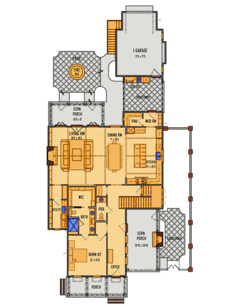 House Plan House Plan #34117 Drawing 1