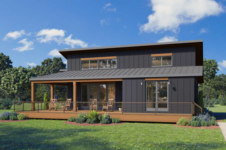 House Plan House Plan #34119 Angled Front Elevation