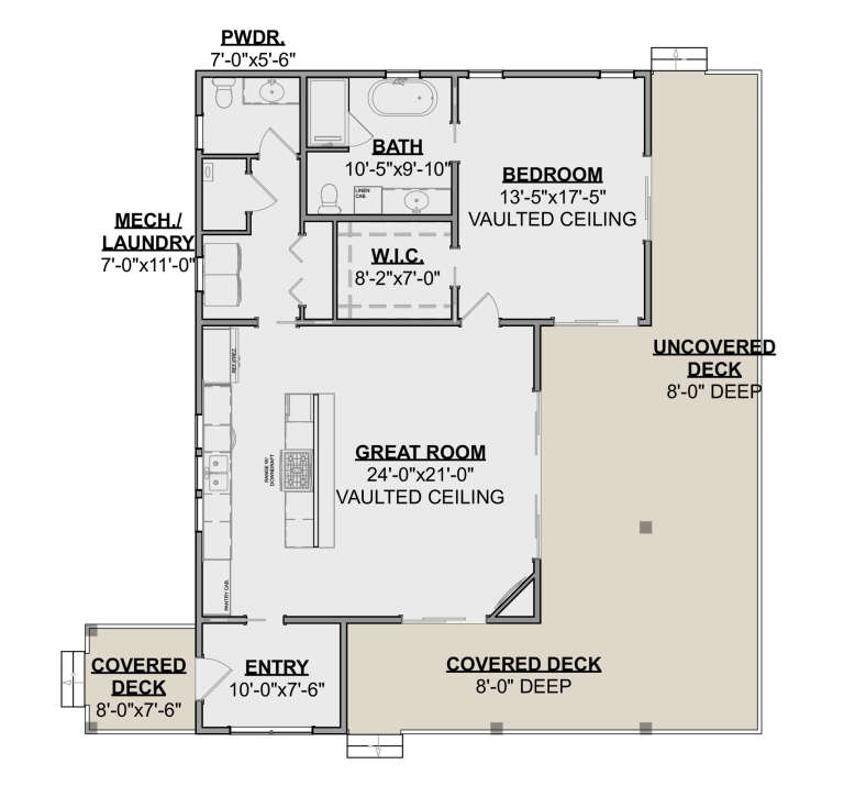 House Plan House Plan #34119 Drawing 1