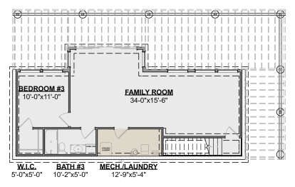 Basement for House Plan #1462-00181