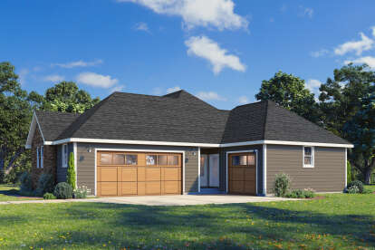 Modern Farmhouse House Plan #1462-00182 Elevation Photo