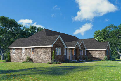 Modern Farmhouse House Plan #1462-00182 Elevation Photo