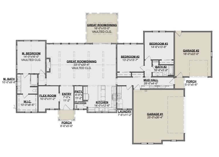House Plan House Plan #34122 Drawing 1