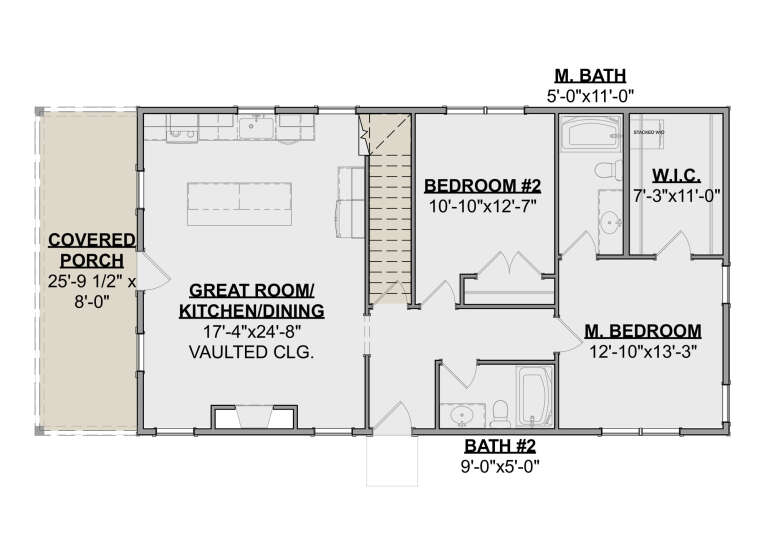 House Plan House Plan #34124 Drawing 1