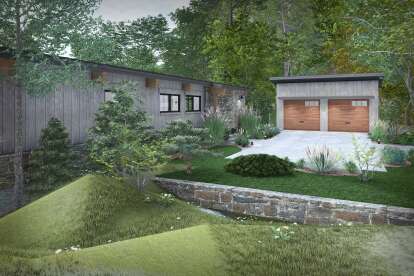 Cabin House Plan #9401-00133 Elevation Photo