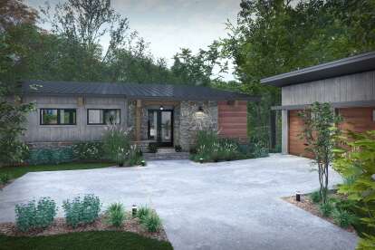Cabin House Plan #9401-00133 Elevation Photo