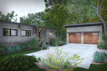 Cabin House Plan #9401-00133 Elevation Photo