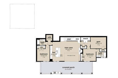 Basement for House Plan #9401-00133