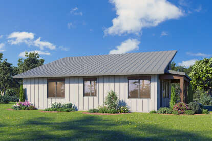 Modern House Plan #1462-00185 Elevation Photo