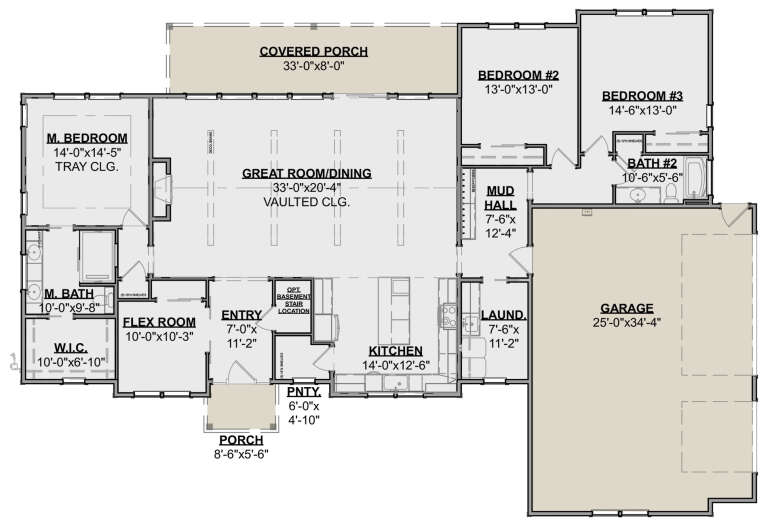 House Plan House Plan #34127 Drawing 1