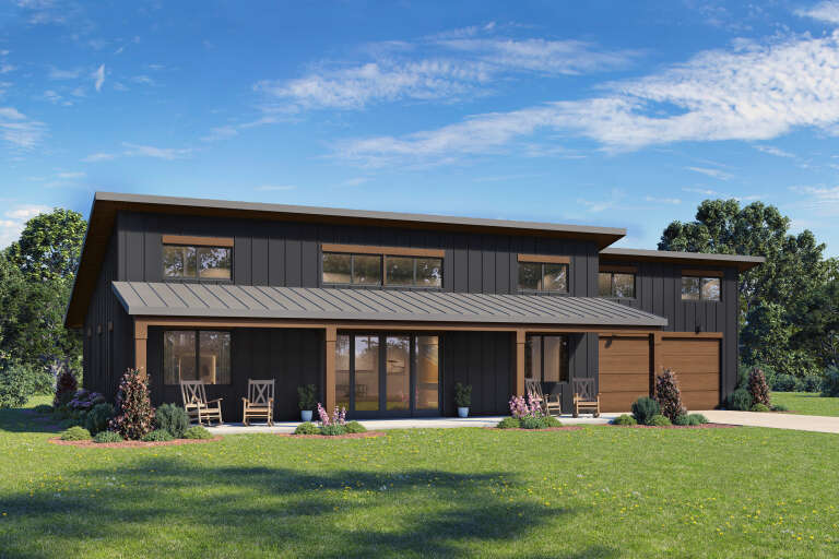 House Plan House Plan #34129 Angled Front Elevation