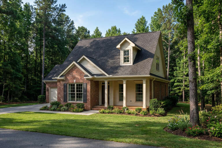 House Plan House Plan #3413 Angled Front Elevation