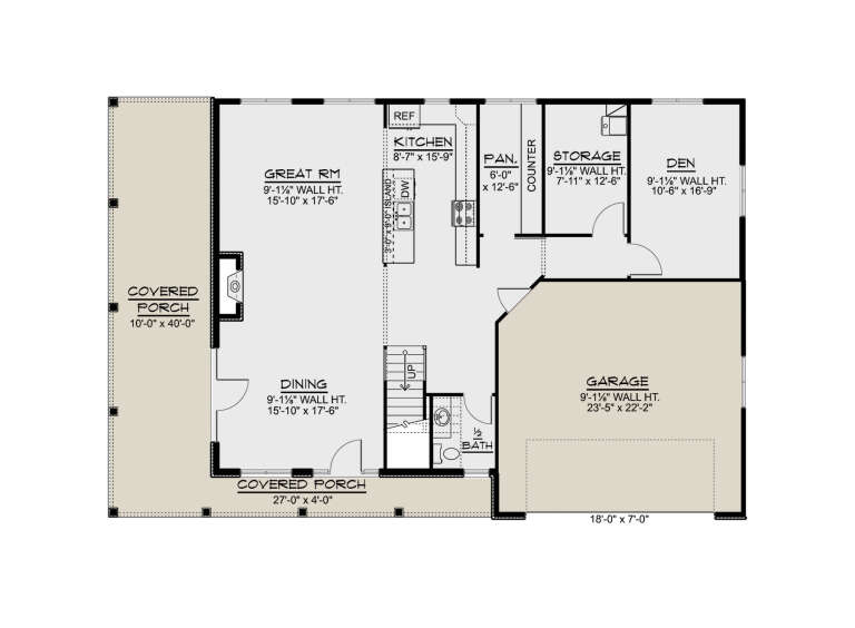 House Plan House Plan #34130 Drawing 1