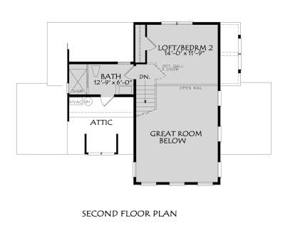 Second Floor for House Plan #196-00010