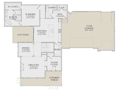 Main Floor  for House Plan #6422-00105