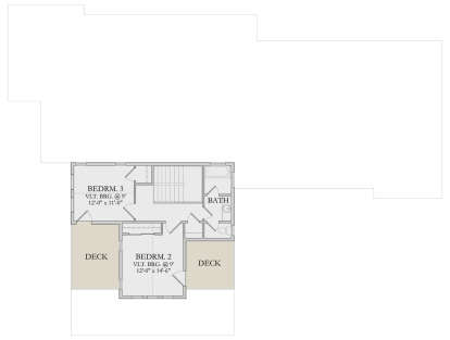 Second Floor for House Plan #6422-00105
