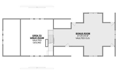 Bonus Room for House Plan #1462-00190