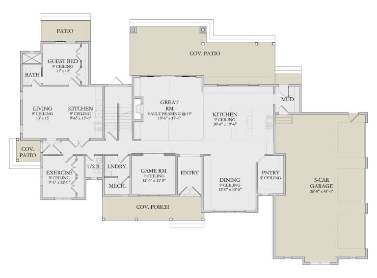 House Plan House Plan #34136 Drawing 1