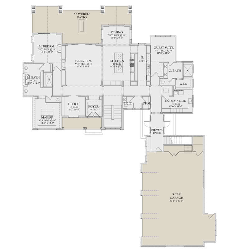 House Plan House Plan #34137 Drawing 1