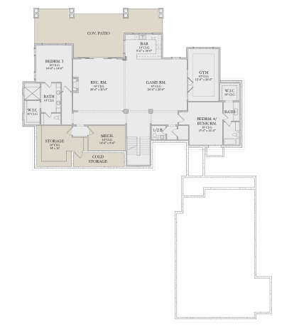 Basement for House Plan #6422-00107