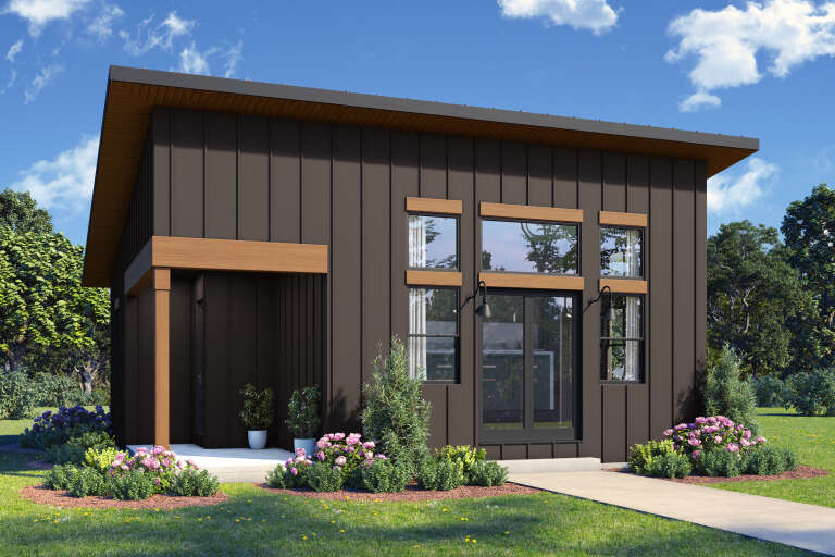 House Plan House Plan #34138 Angled Front Elevation