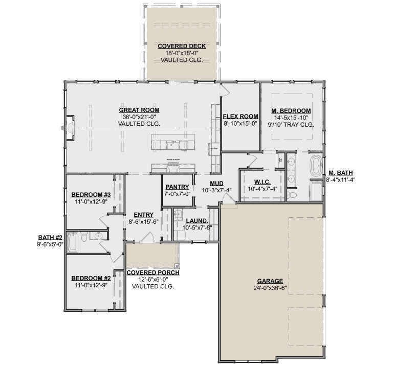House Plan House Plan #34139 Drawing 1