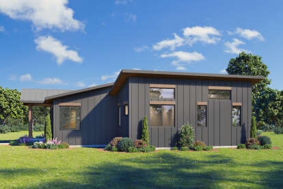 Modern House Plan #1462-00195 Elevation Photo