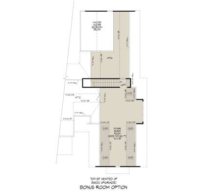 Optional Bonus Room for House Plan #940-01354