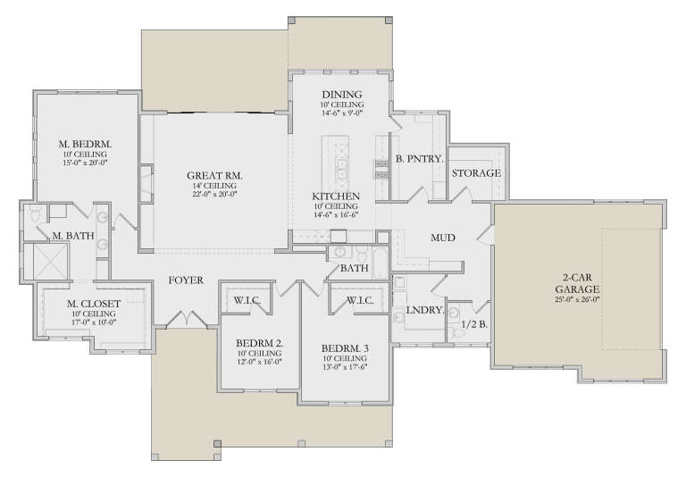 House Plan House Plan #34145 Drawing 1