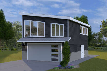 Contemporary House Plan #2802-00438 Elevation Photo