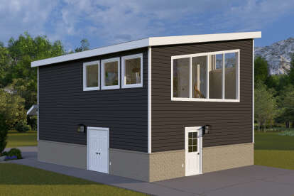 Contemporary House Plan #2802-00438 Elevation Photo