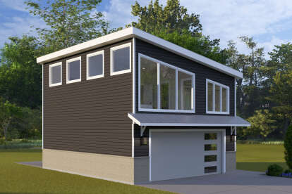 Contemporary House Plan #2802-00438 Elevation Photo