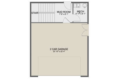 Garage Floor for House Plan #2802-00438