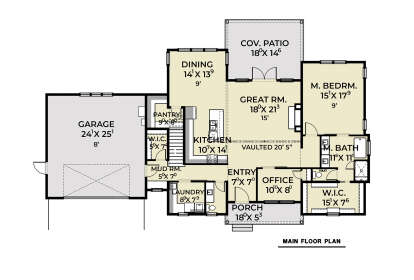 Main Floor  for House Plan #2464-00202
