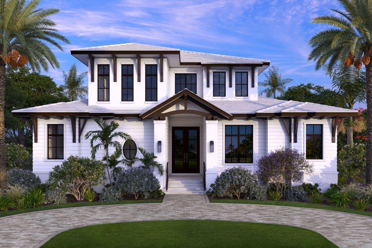 Coastal Plan - 4,734 Square Feet, 5 Bedrooms, 6 Bathrooms | Floor Plan ...