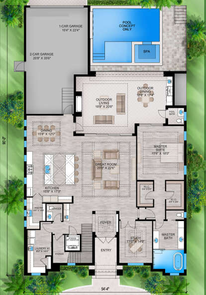 Main Floor  for House Plan #207-00161