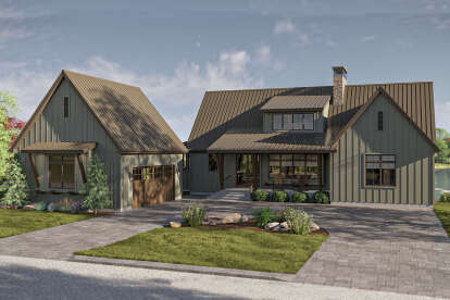 Modern Farmhouse House Plan #963-01185 Elevation Photo