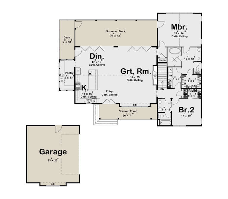 House Plan House Plan #34156 Drawing 1
