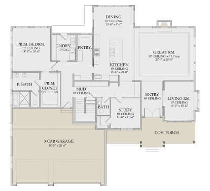 Main Floor  for House Plan #6422-00113